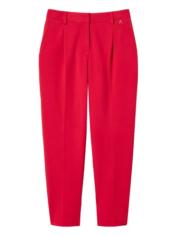 TWINSET Slits Cigarette Trousers | Red