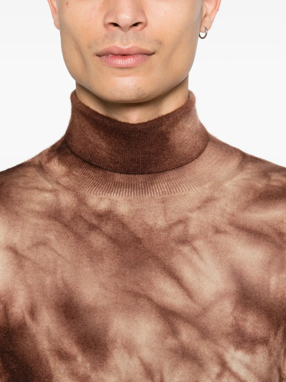 Tie-Dye Roll-Neck Sweater