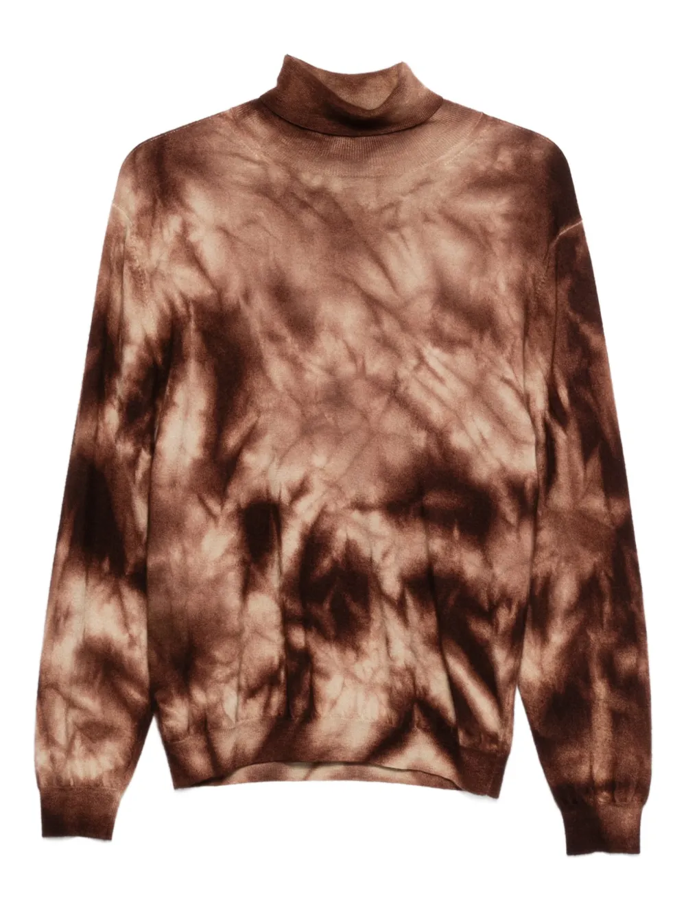 Tie-Dye Roll-Neck Sweater