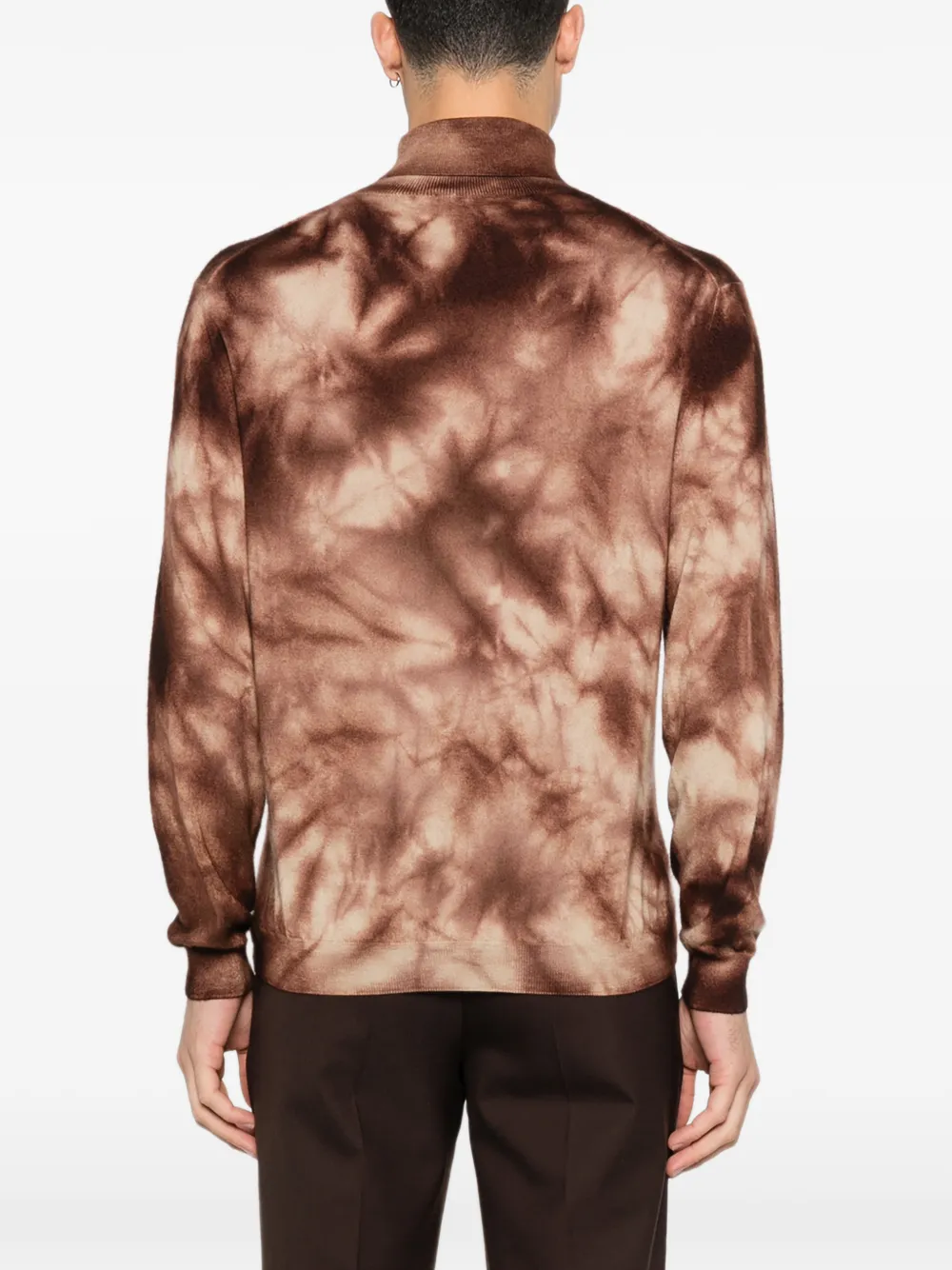 Tie-Dye Roll-Neck Sweater