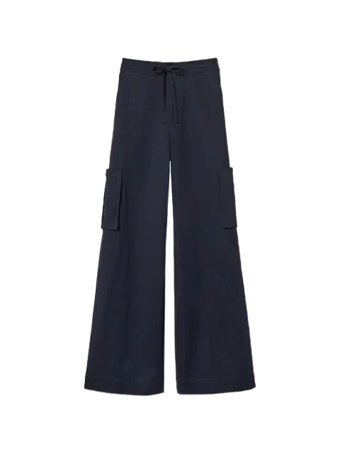 TWINSET wide gabardine cargo trousers