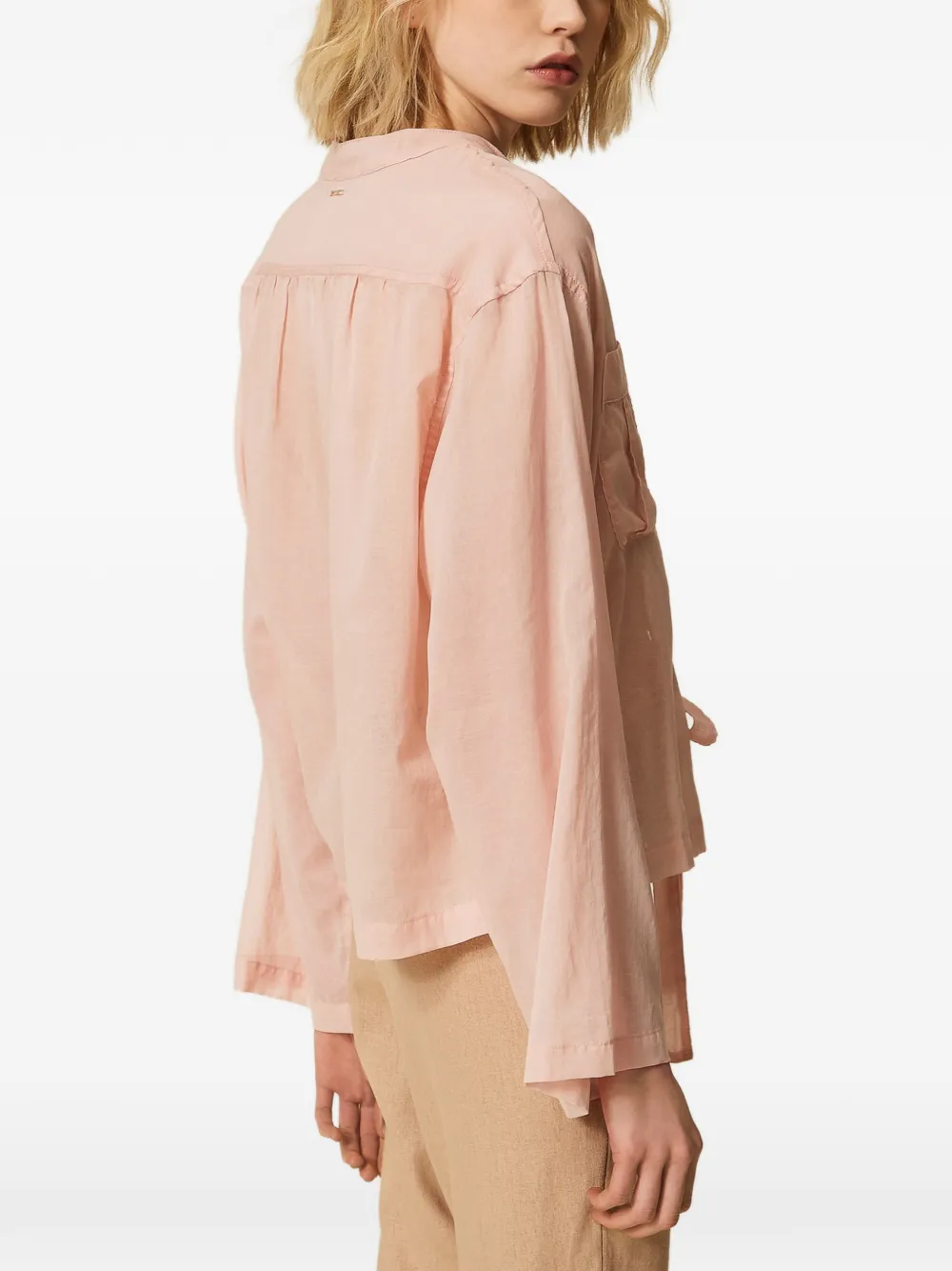 TWINSET Blouse met striksluiting Roze