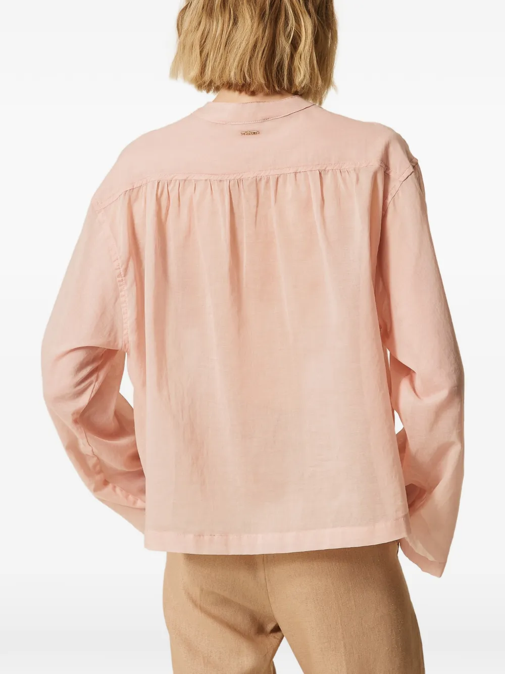 TWINSET Blouse met striksluiting Roze