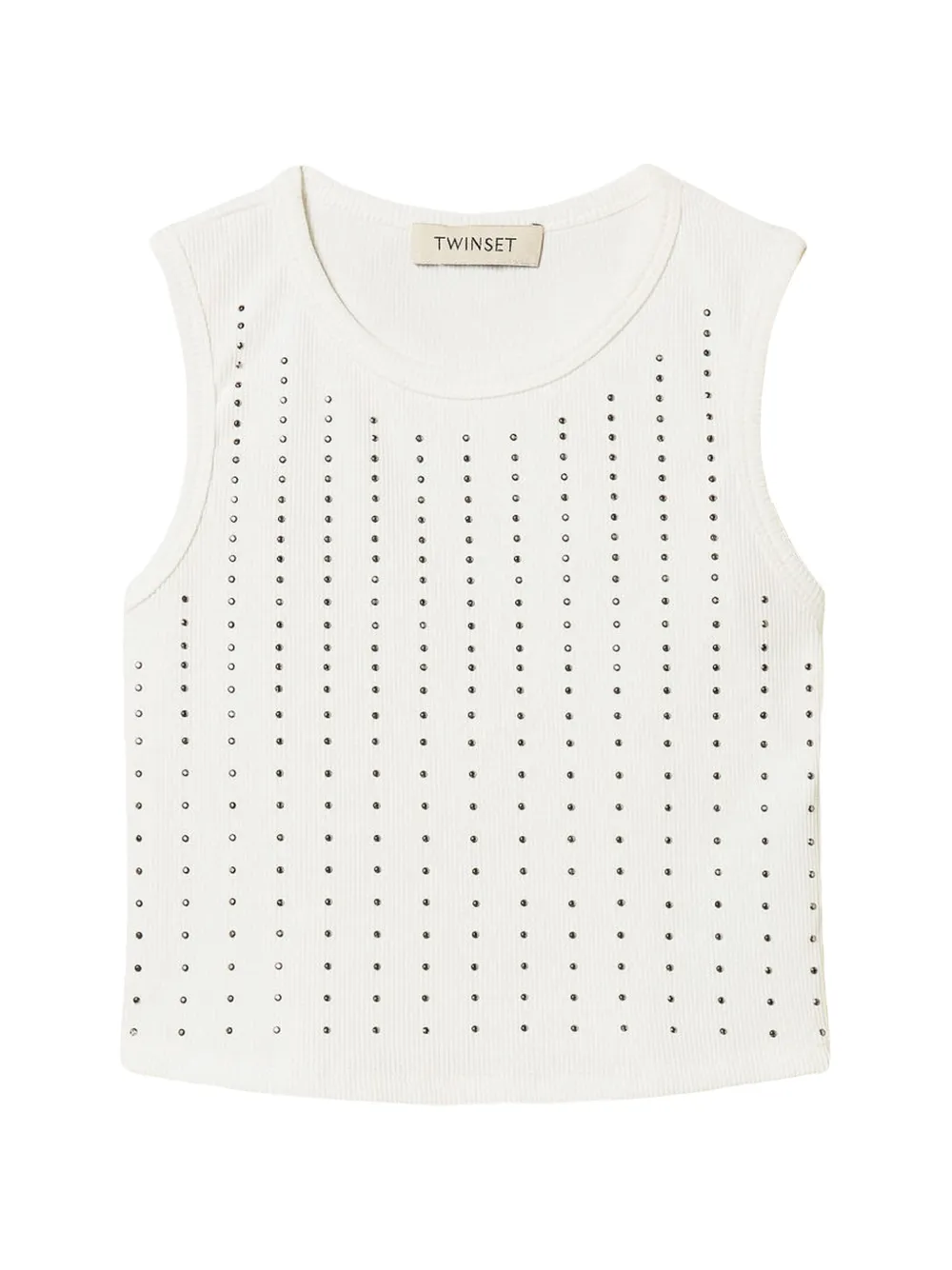 TWINSET Kids studs-embellished top - Bianco