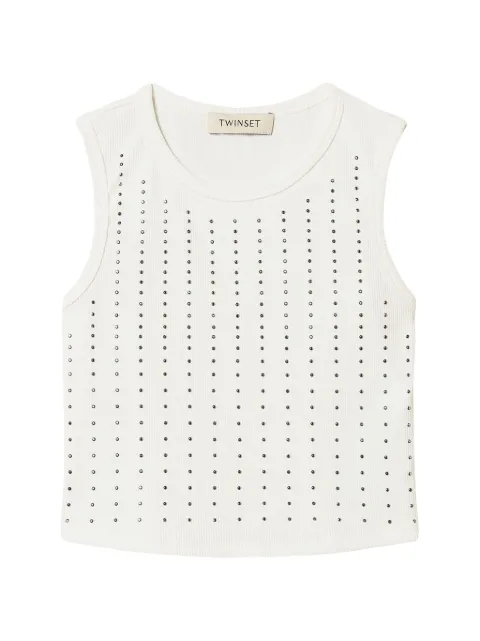 TWINSET Kids studs-embellished top