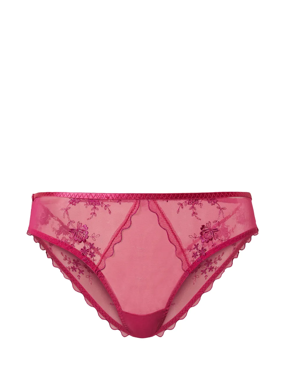 TWINSET floral tulle briefs - Rosa