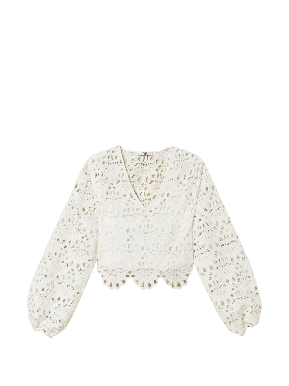 TWINSET macramé-woven blouse - Bianco