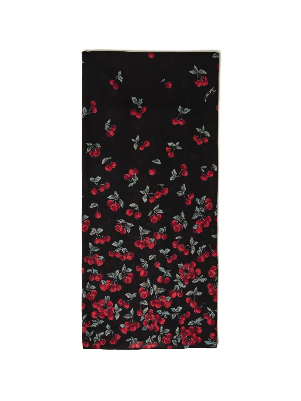 TWINSET cherry-print scarf - Nero