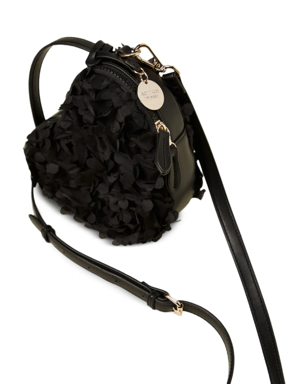 TWINSET Shopper met bloemenprint Zwart