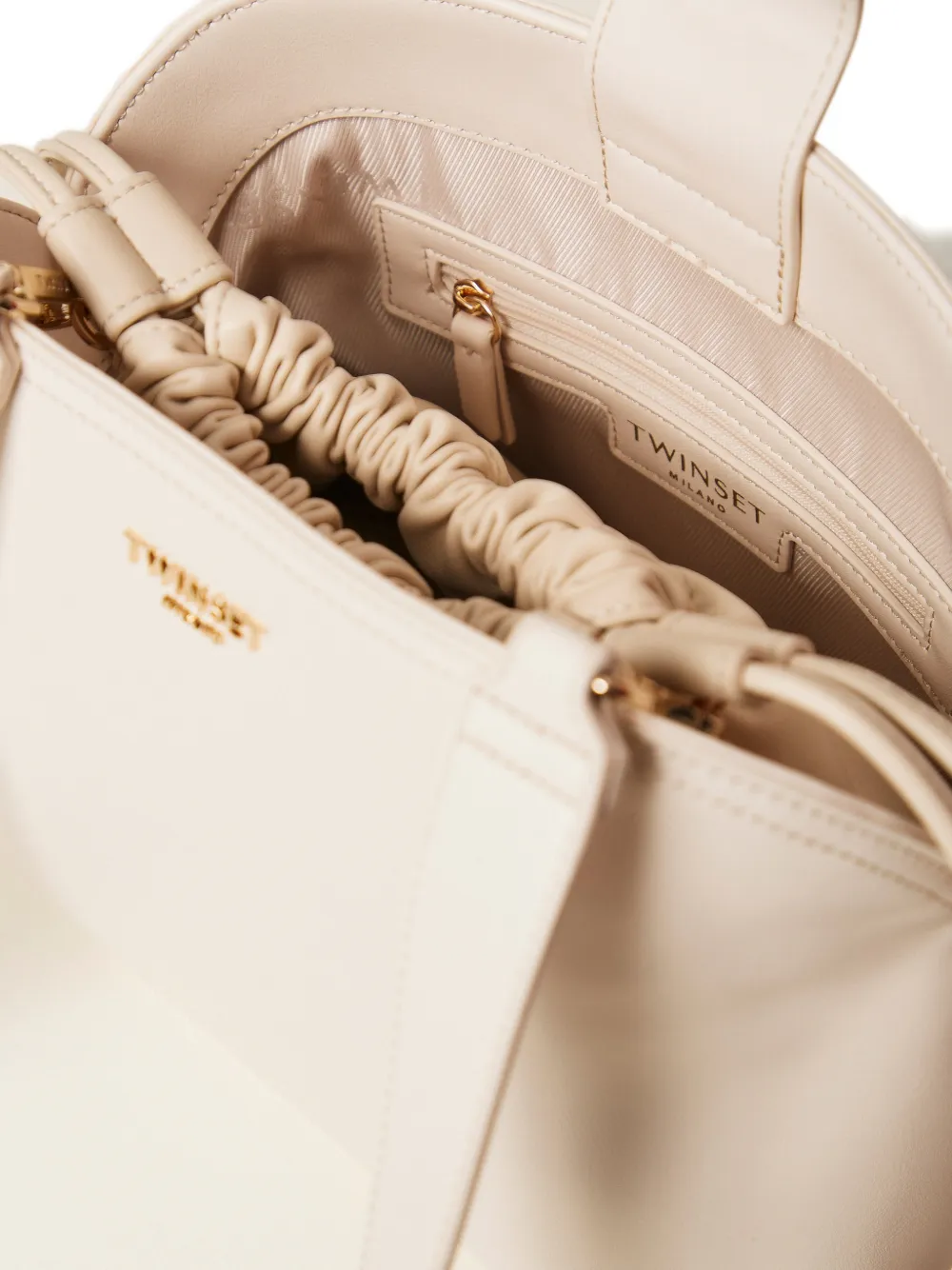 Twinset Drawstring Shoulder Bag - Neutrals 