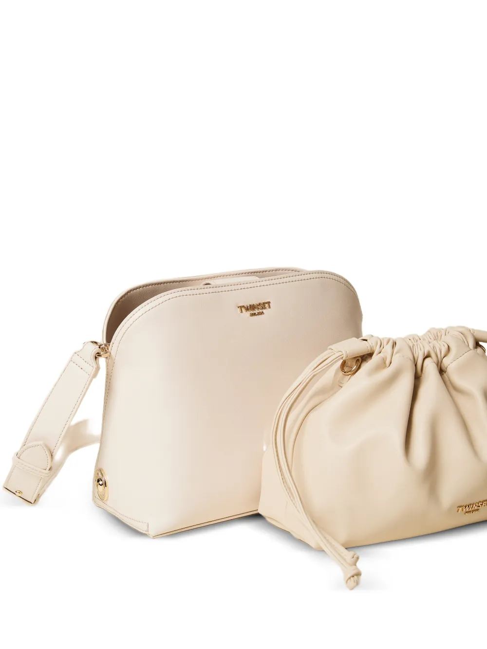 TWINSET Schoudertas met buidel Beige