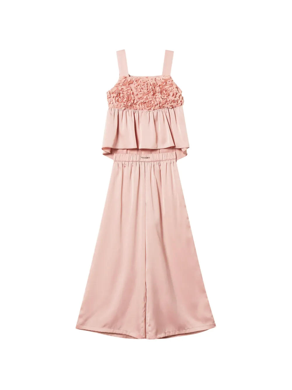 TWINSET Kids roses-details trousers set - Rosa