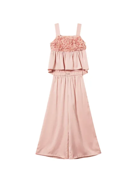 TWINSET Kids roses-details trousers set
