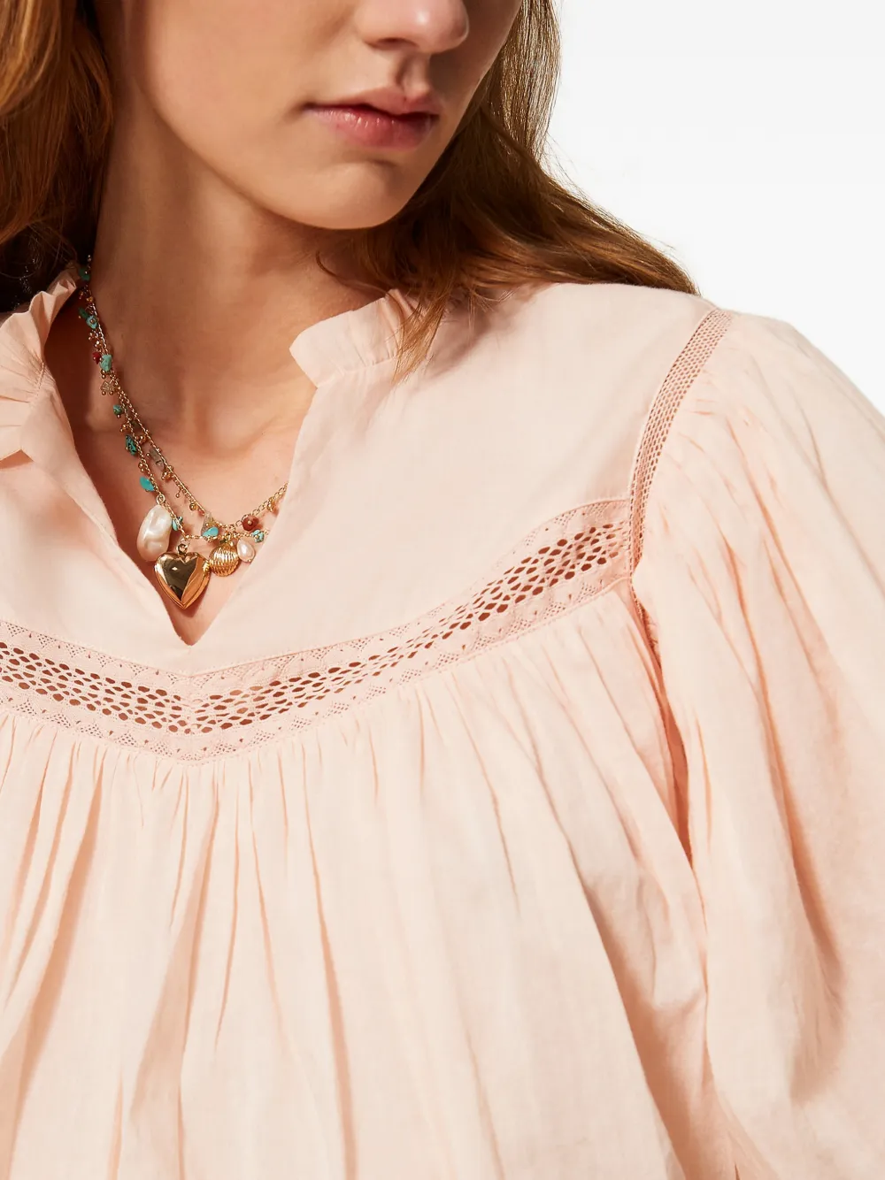 TWINSET Shirt met ruches Roze