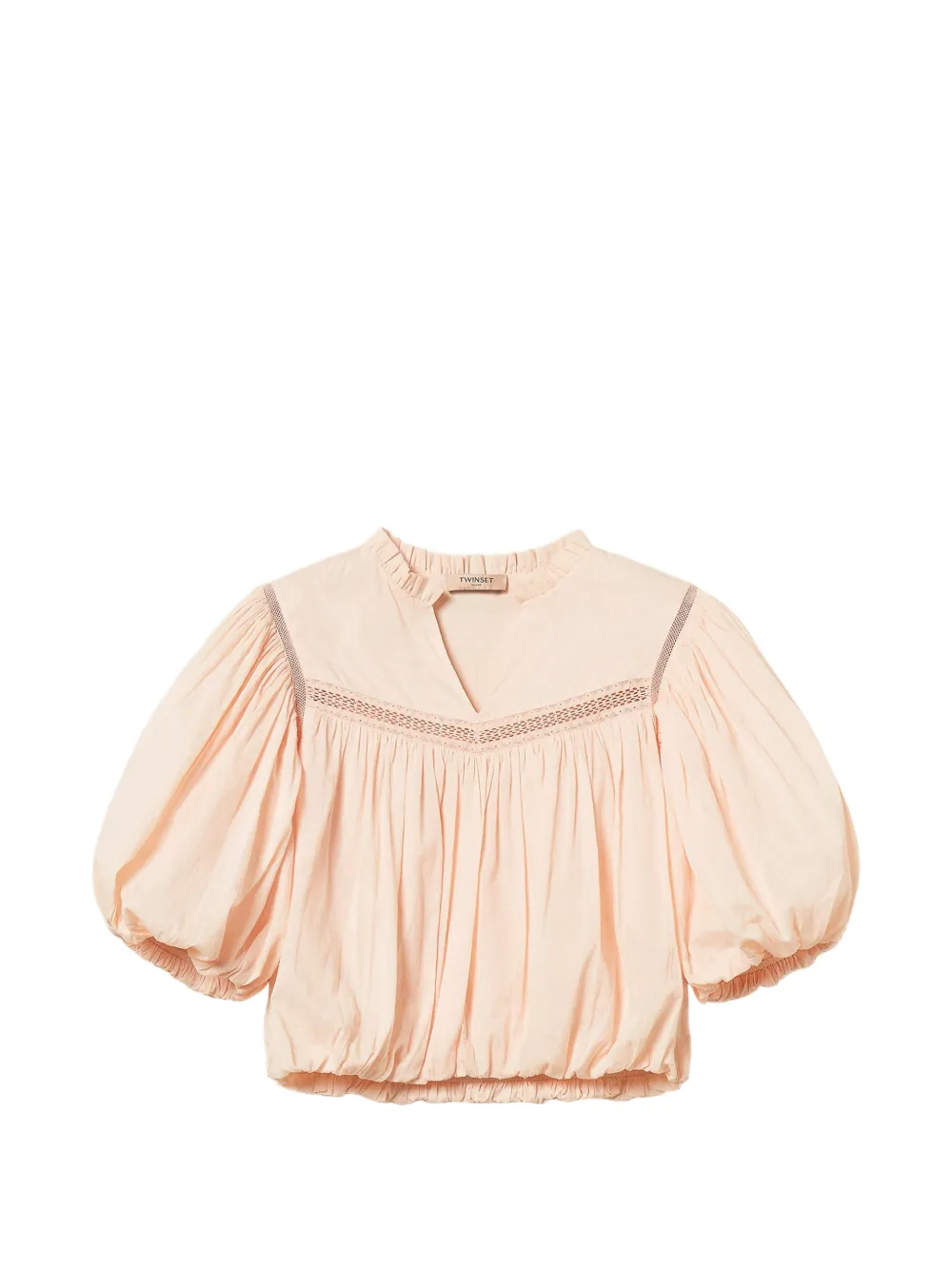 TWINSET Blusa con ruches - Rosa