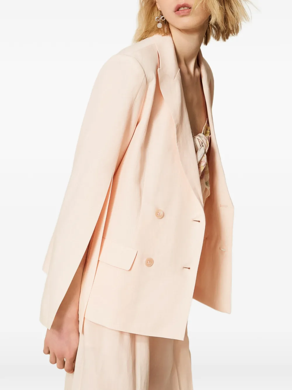  Twinset Double-breasted Blazer - Pink 