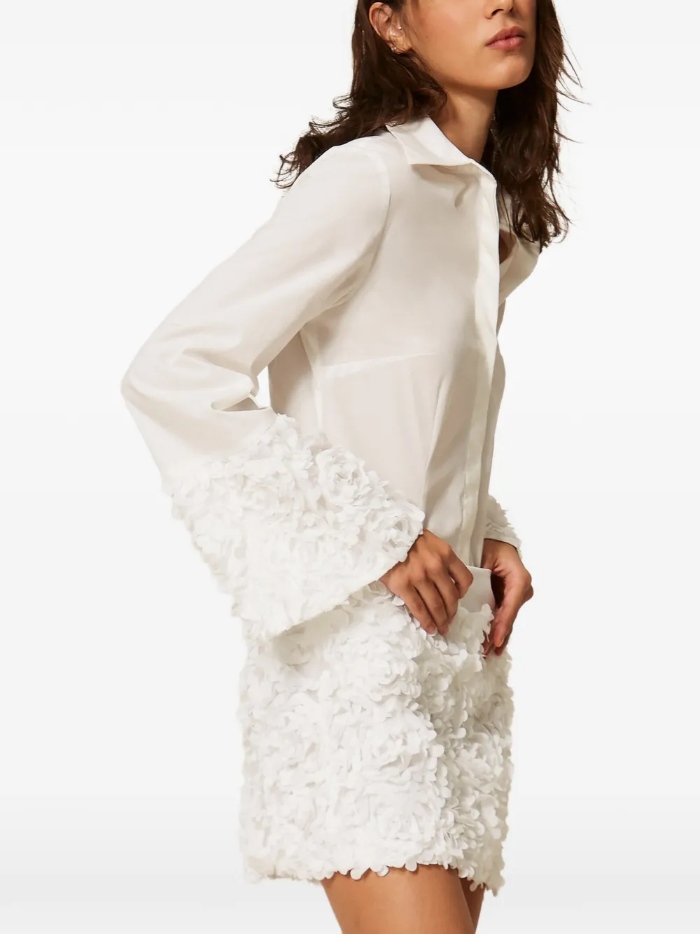 TWINSET Mini-rok met bloem - Wit