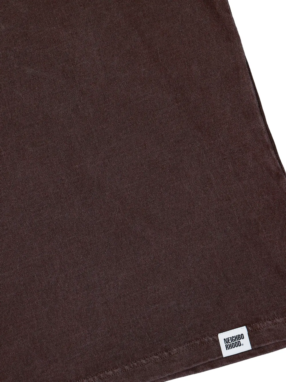 Neighborhood T-shirt met ronde hals en geverfd effect Bruin