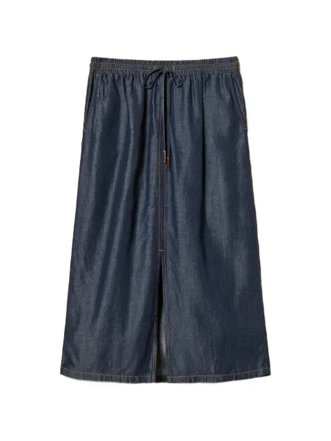TWINSET falda midi de tejido cambray