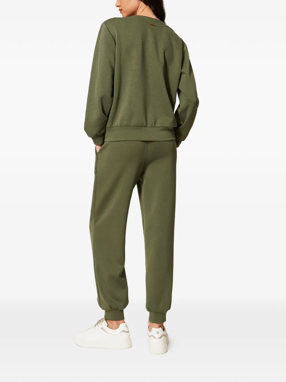 TWINSET Trainingsbroek met gehaakt detail Groen
