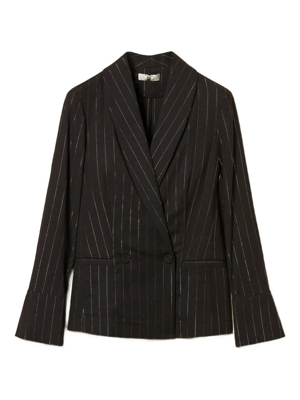 TWINSET Blazer gessato - Nero