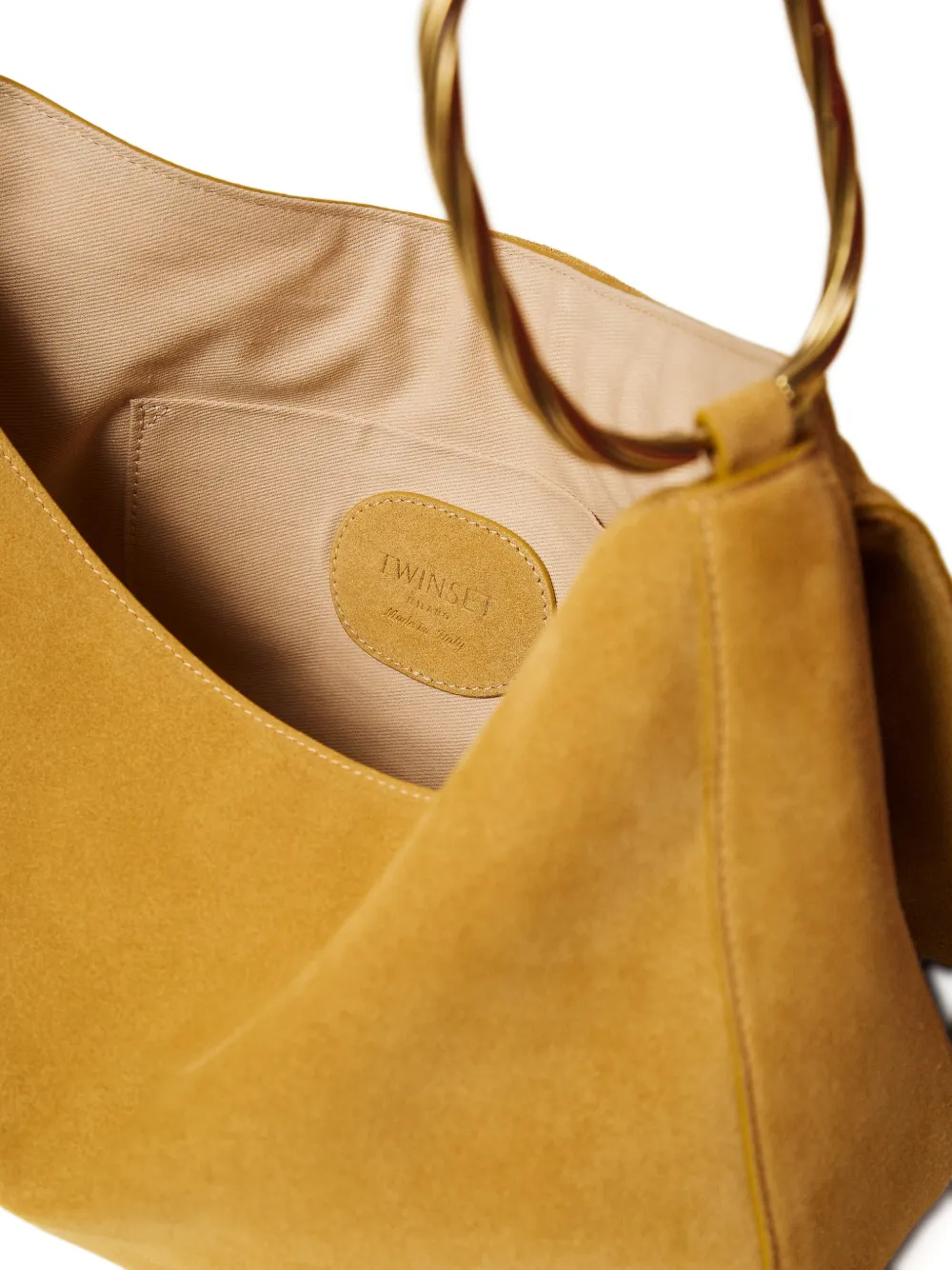 TWINSET Medium Liliane suède tas Geel