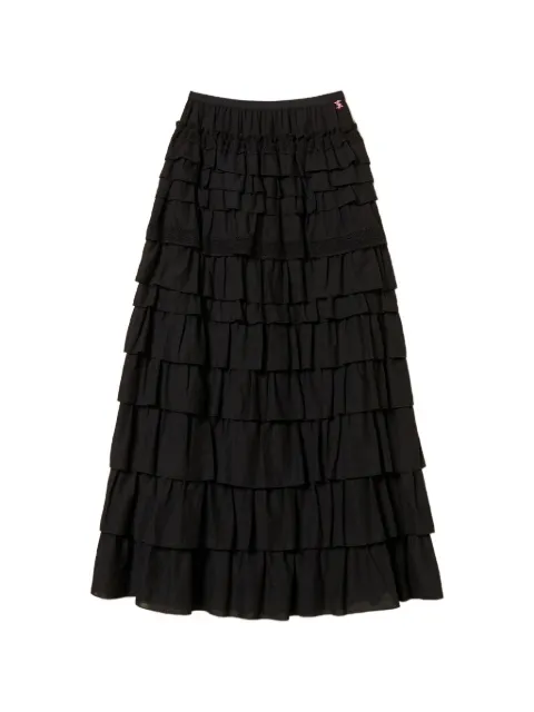 TWINSET jupe à volants en dentelle
