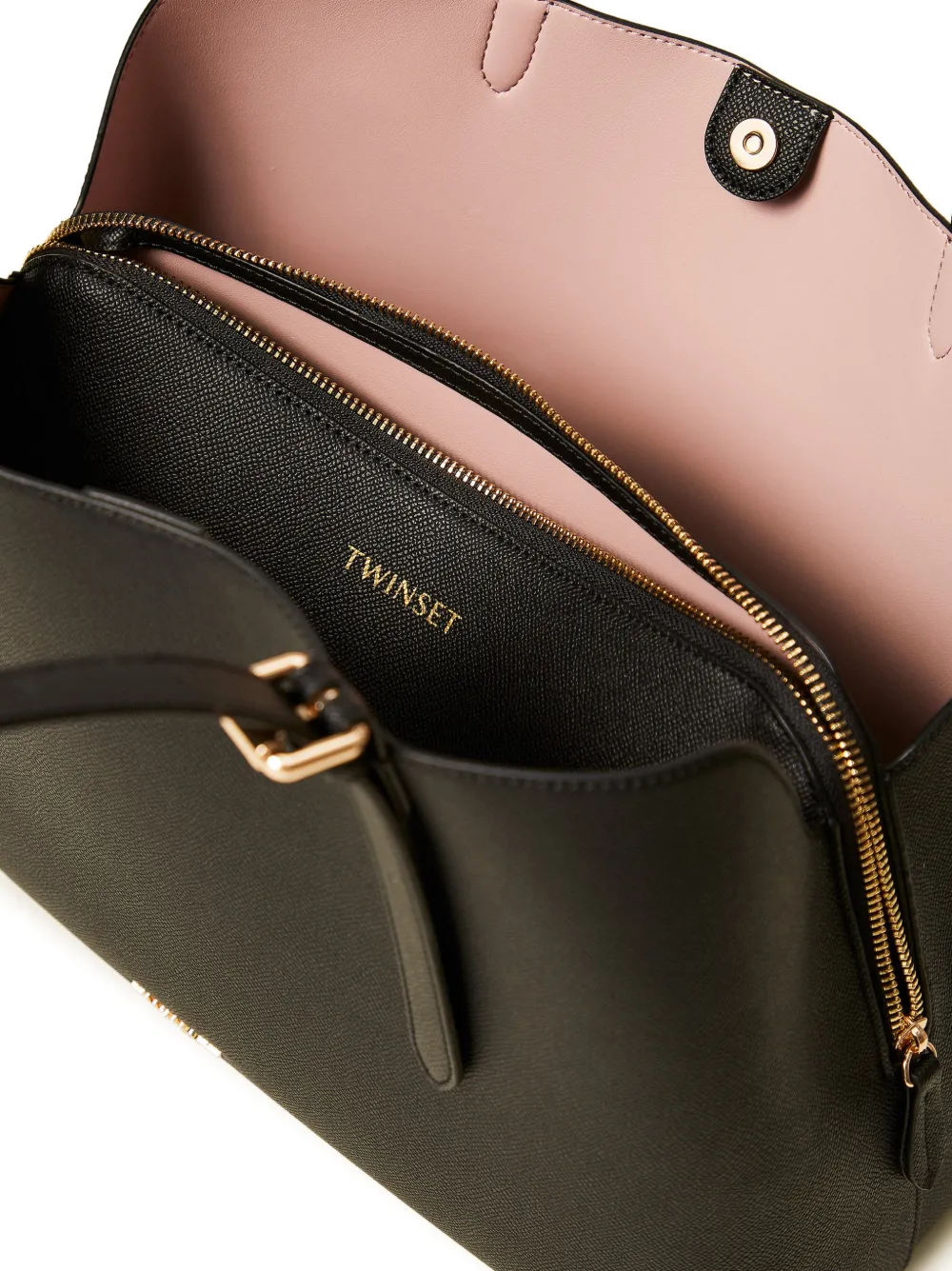 TWINSET Shopper met gespband Zwart