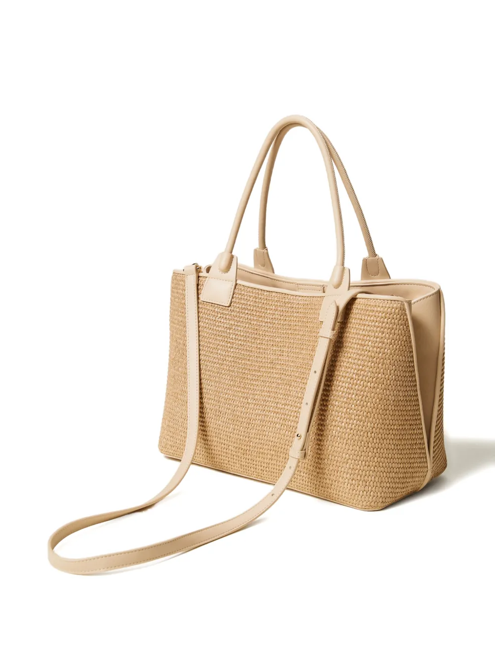  Twinset Woven Tote Bag - Neutrals 