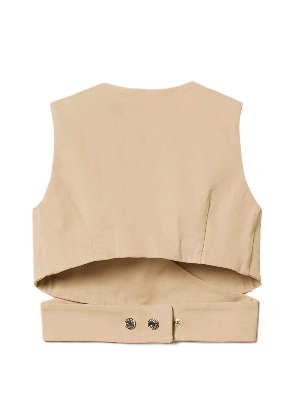 TWINSET Kids Cropped top met uitgesneden details Beige