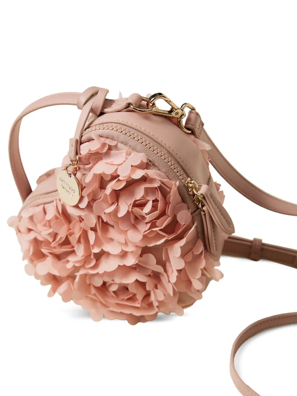 TWINSET Hartvormige schoudertas met bloemen Roze