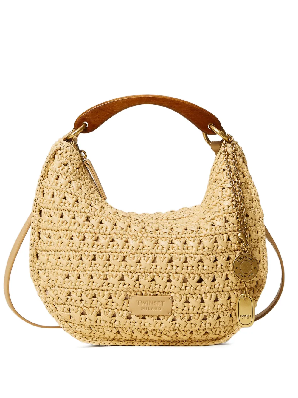 TWINSET Borsa tote con ciondolo - Toni neutri