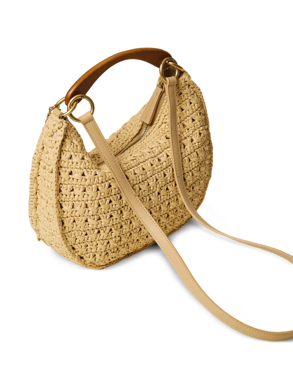 TWINSET Openwork shopper met bedel Beige