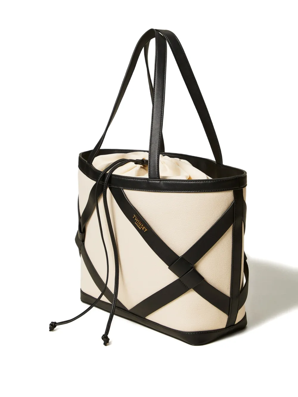  Twinset Laced Tote Bag - Neutrals 