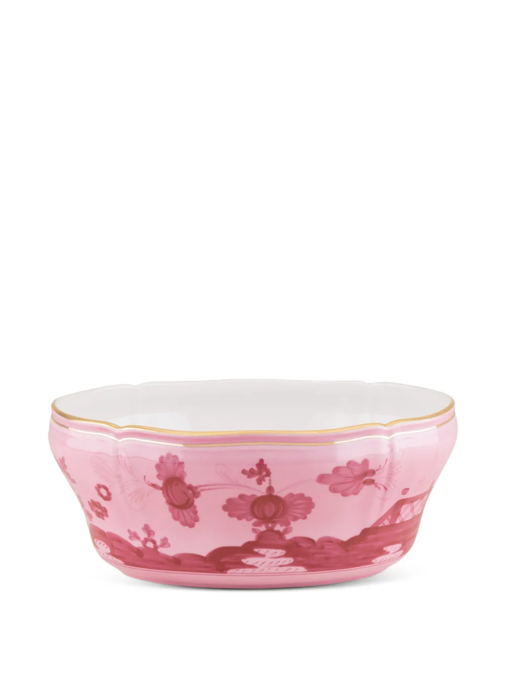 Ginori 1735 Carnation-motif Salad Bowl (25.5cm) In Pink