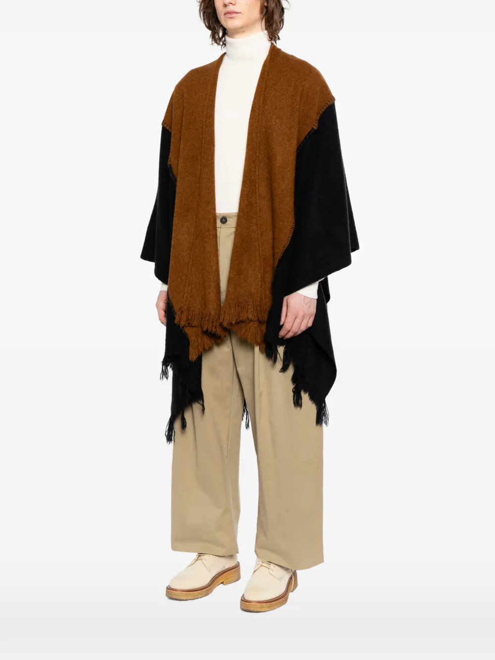  Norlha Nomad Mount Boiled Cape - Brown 
