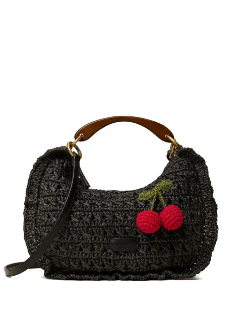 TWINSET ruffled cherry-detail tote bag