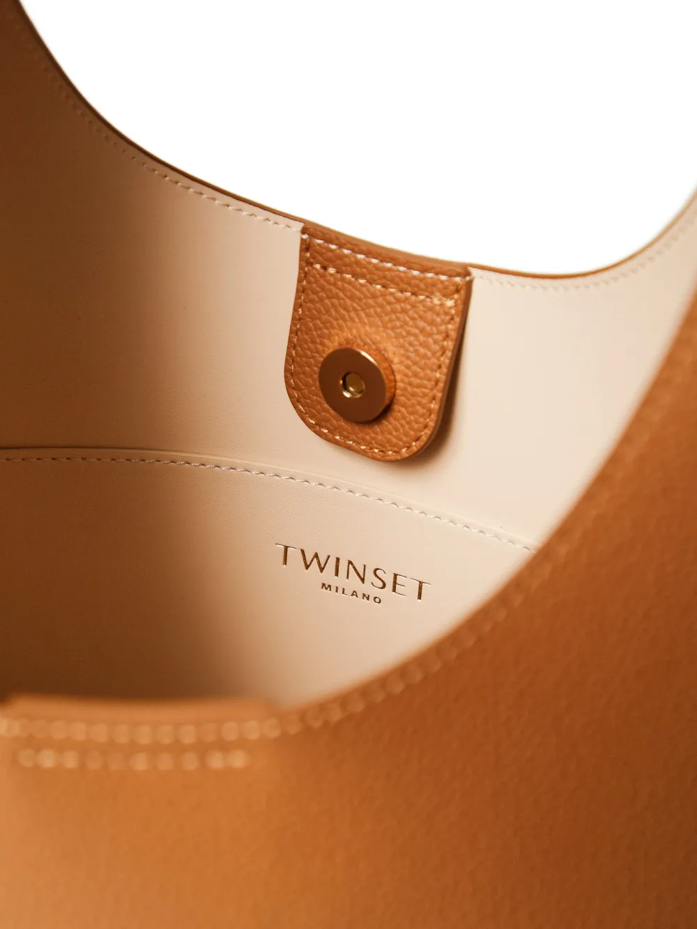 TWINSET Schoudertas met handvat Beige