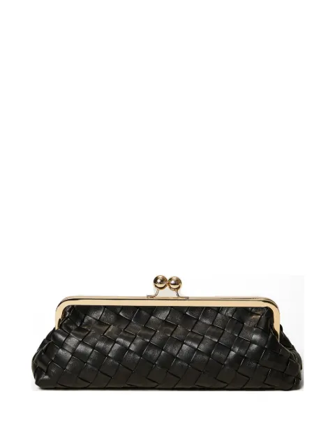 TWINSET braided-pattern clutch bag