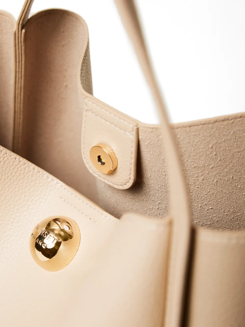 TWINSET Shopper verfraaid met studs Beige