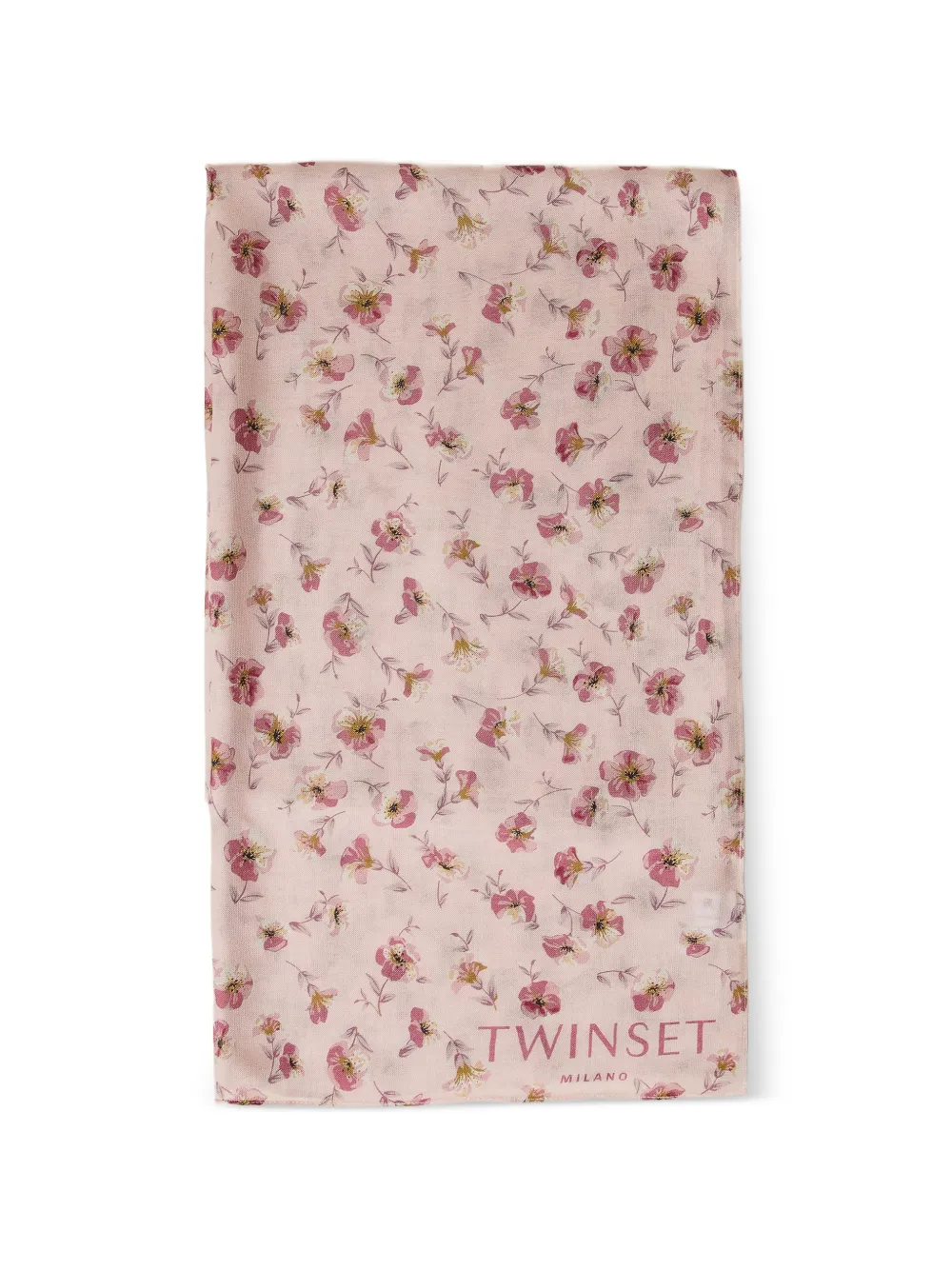 TWINSET floral-pattern scarf - Rosa