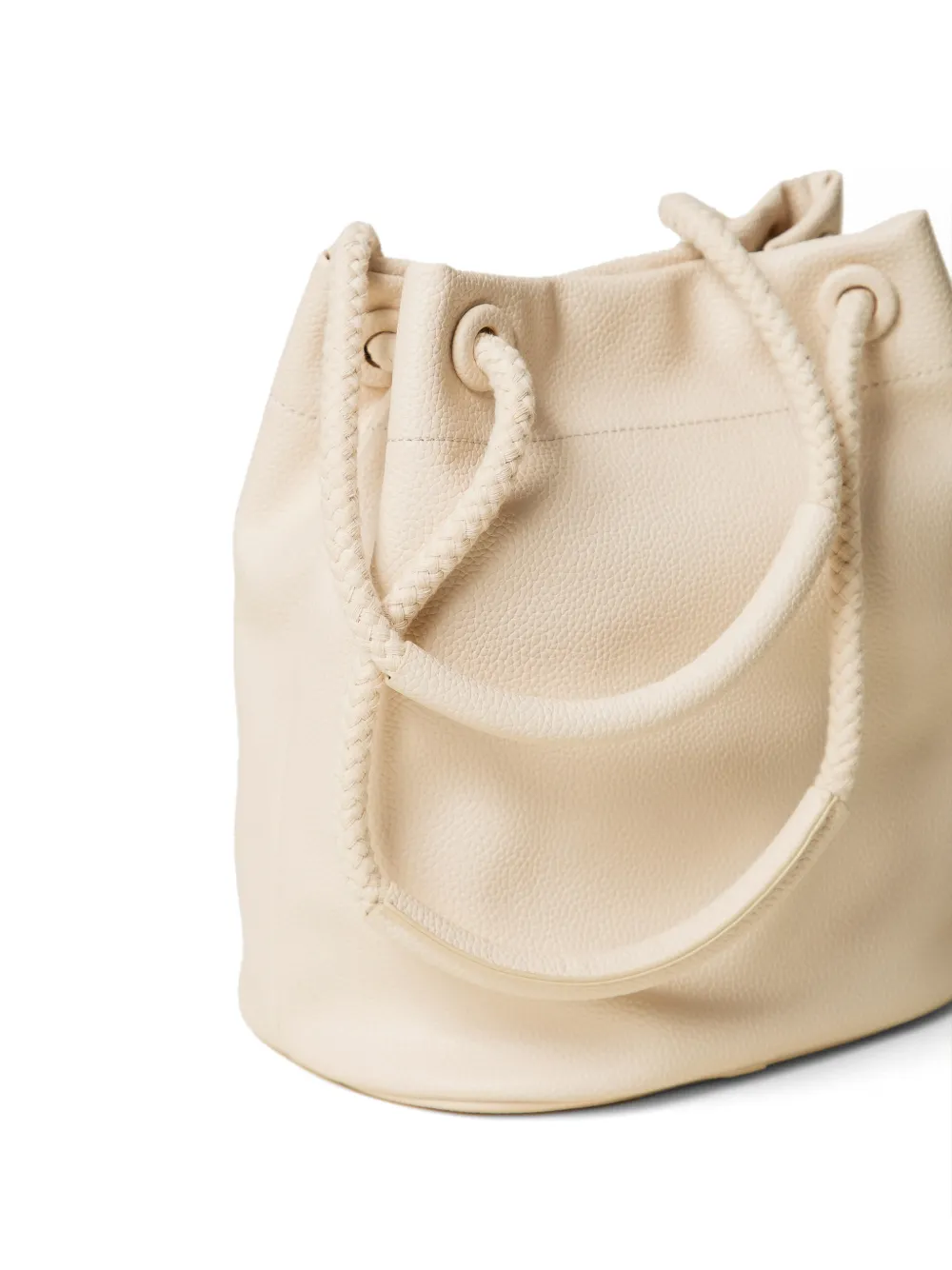 TWINSET Bucket-tas met touw handvat Beige