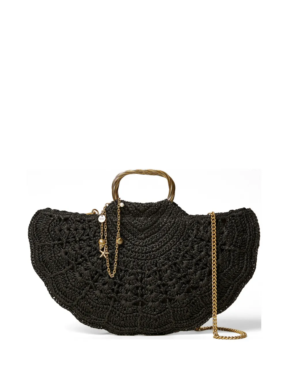 TWINSET woven-construction clutch bag - Nero