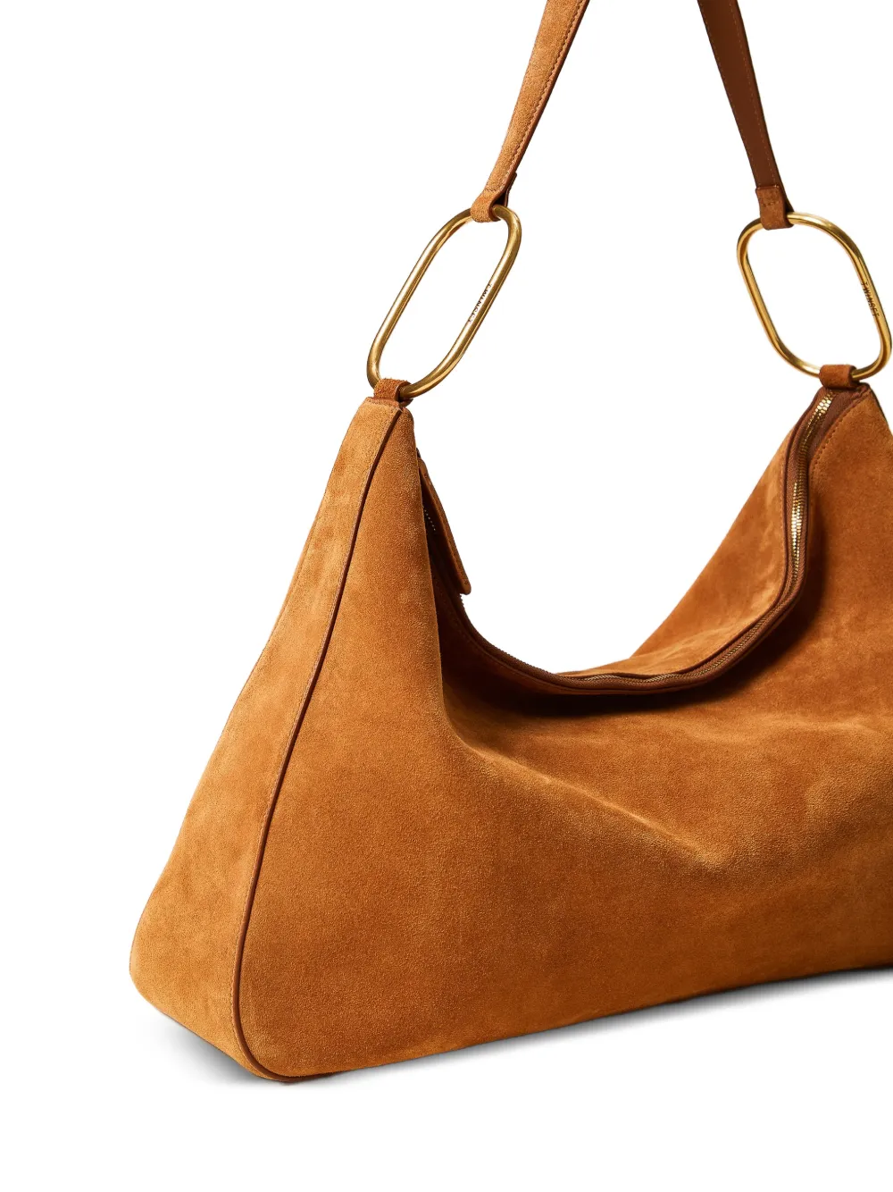 TWINSET Liliane schoudertas met ringdetail Bruin