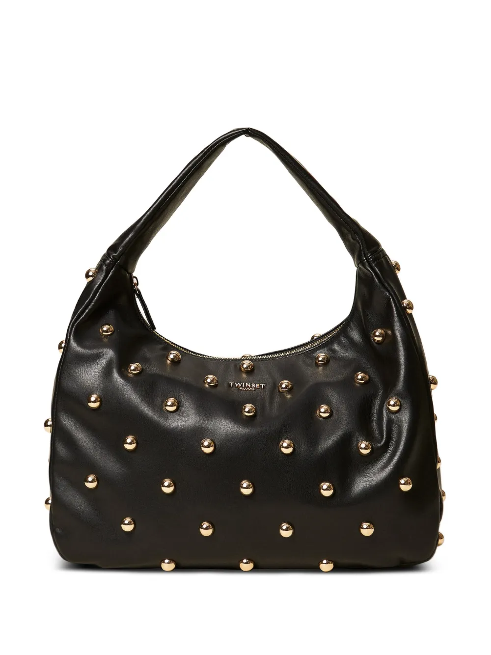 TWINSET Borsa tote con borchie - Nero