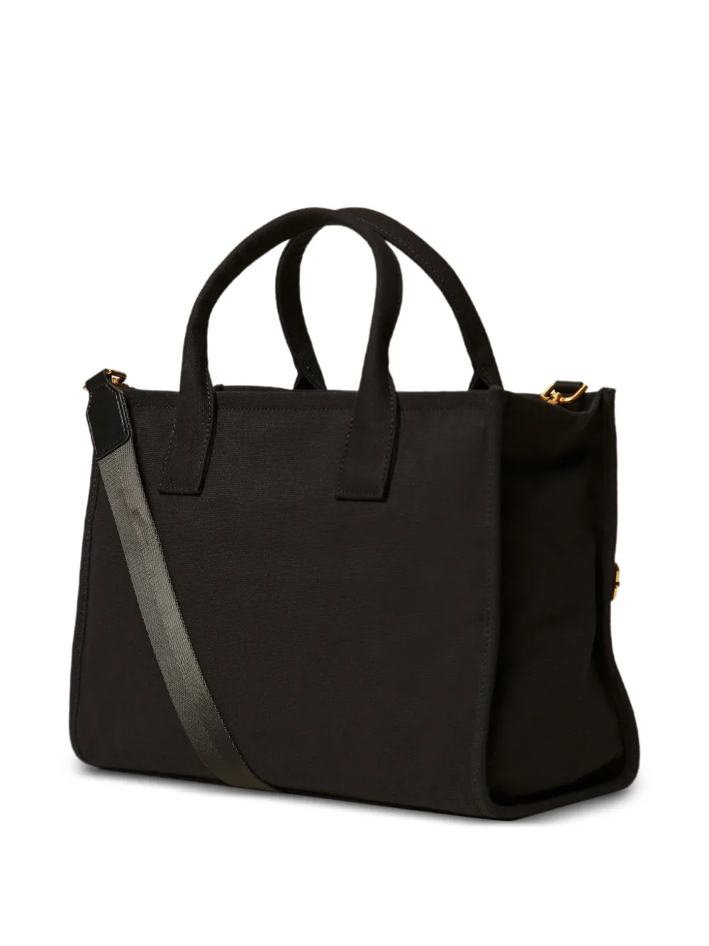 TWINSET Shopper met logo Zwart