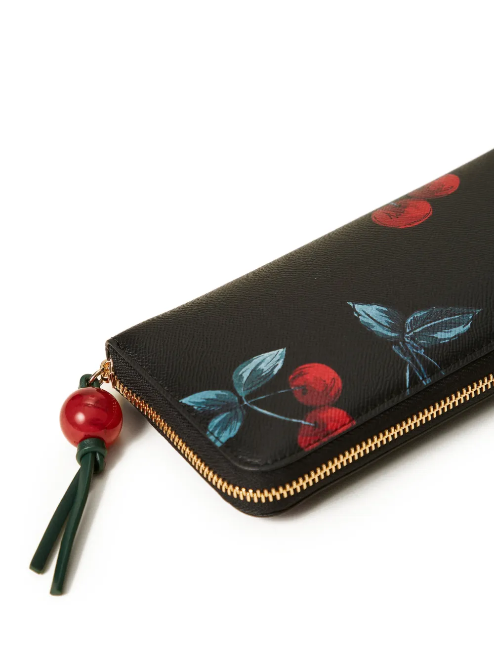  Twinset Cherry-print Zip Wallet - Black 