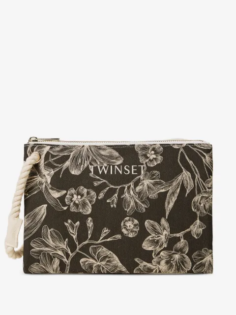 TWINSET canvas clutch