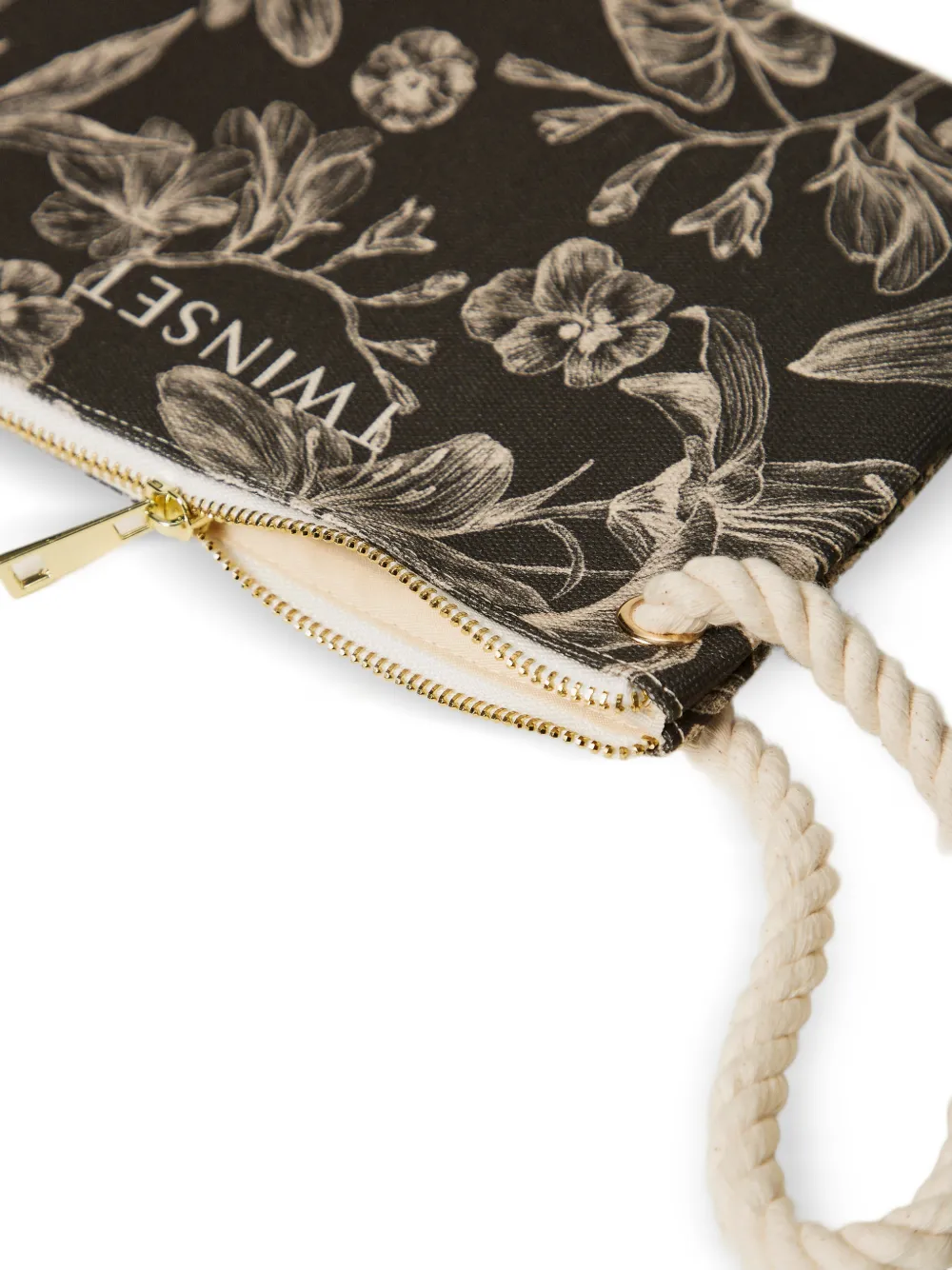 TWINSET Canvas clutch Zwart