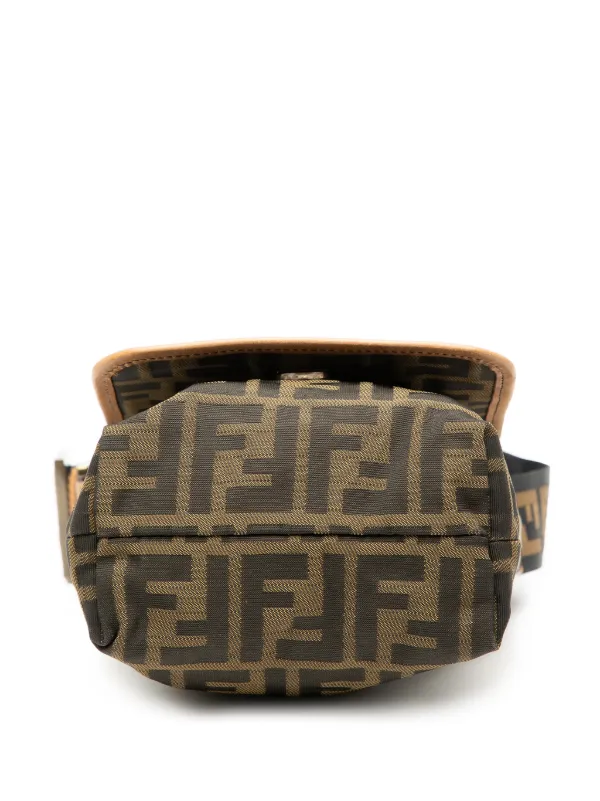 Fendi Pre-Owned 2010-2025 Mini FF Zucca Canvas Crossbody Bag